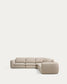 Divano ad angolo Vera 5 posti Beige 330 X 330 cm FSC Mix Credit