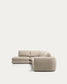 Divano ad angolo Vera 5 posti con elemento terminale sinistro beige 245 X 330 cm FSC Mix Credit