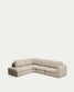 Divano ad angolo Vera 5 posti con elemento terminale sinistro beige 245 X 330 cm FSC Mix Credit