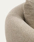 Divano ad angolo Vera 5 posti con elemento terminale destro beige 330 x 245 cm FSC Mix Credit