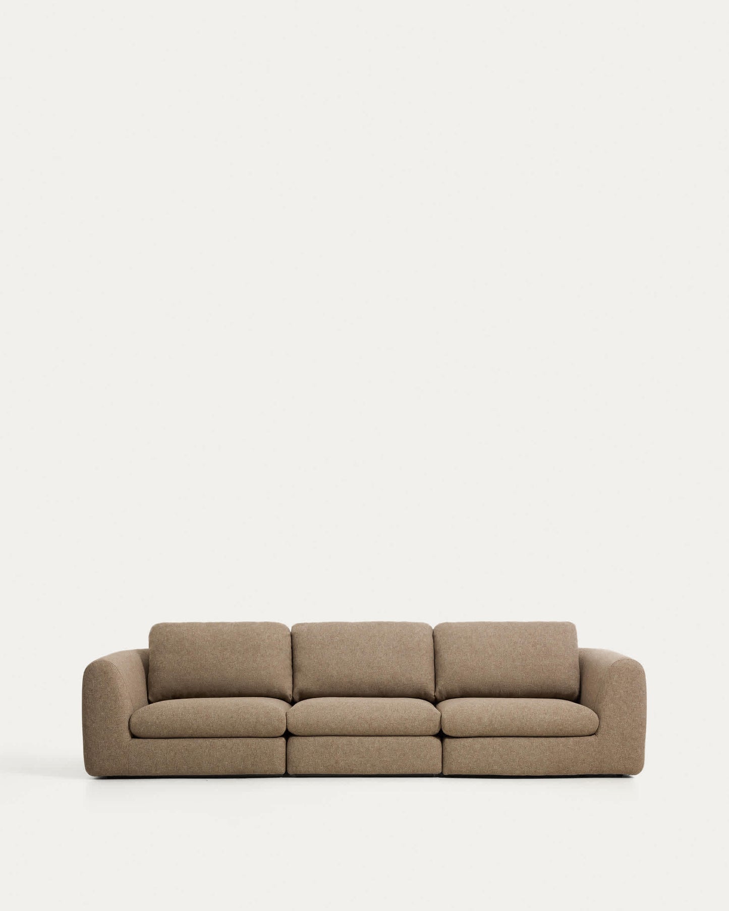Divano Vera 4 posti marrone chiaro 320 cm FSC Mix Credit