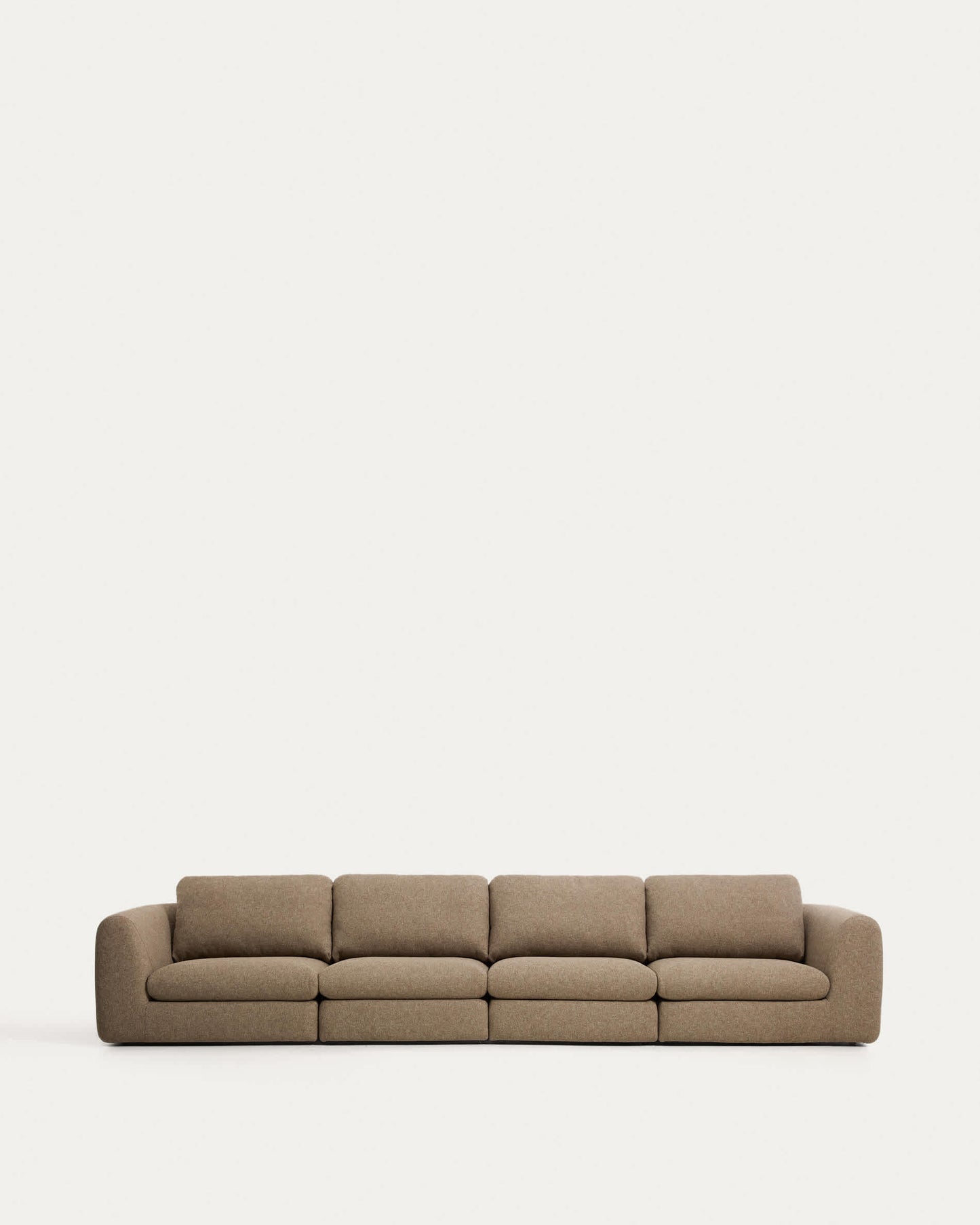 Divano Vera 6 posti marrone chiaro 410 cm FSC Mix Credit