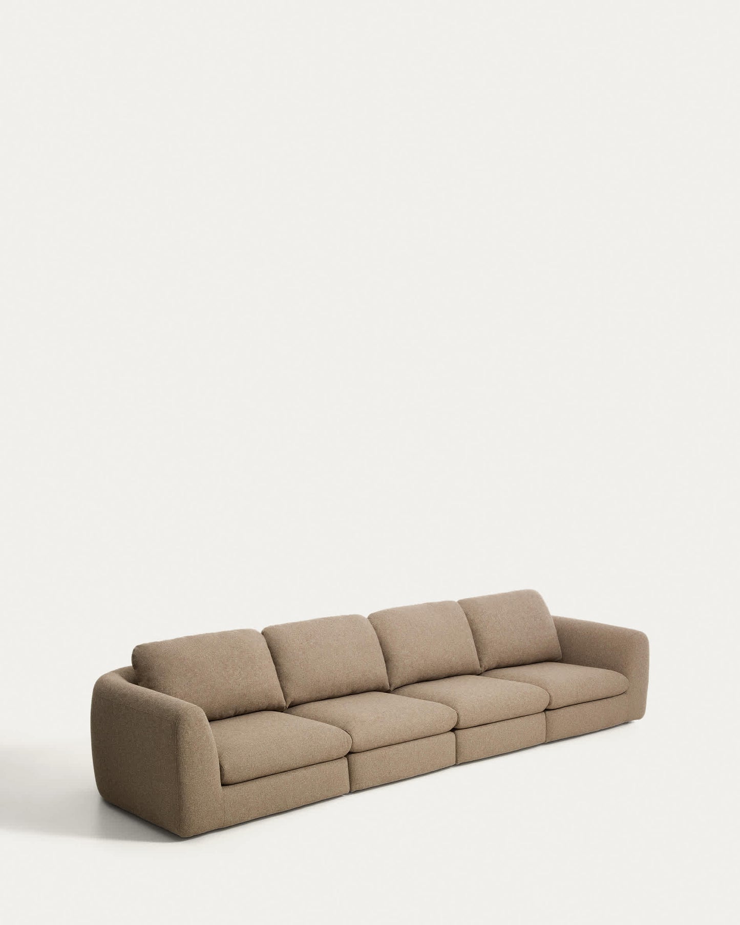 Divano Vera 6 posti marrone chiaro 410 cm FSC Mix Credit