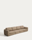 Divano Vera 6 posti marrone chiaro 410 cm FSC Mix Credit