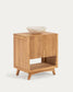Mobile bagno rettangolare Kuveni in legno massiccio di teak 70 x 50 cm