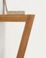 Portasciugamani da parete Kuveni in legno massiccio di teak 40 x 63 cm