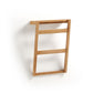 Portasciugamani da parete Kuveni in legno massiccio di teak 40 x 63 cm