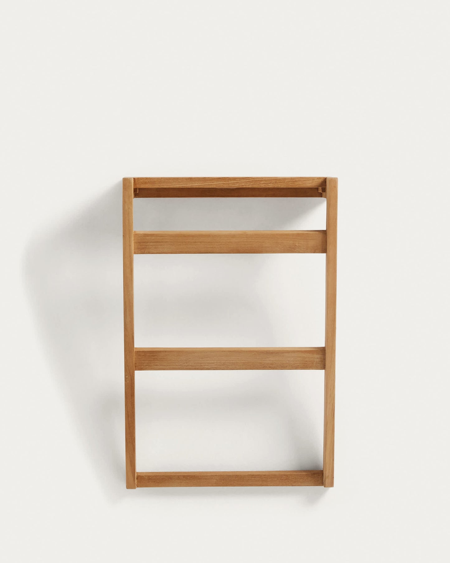 Portasciugamani da parete Kuveni in legno massiccio di teak 40 x 63 cm