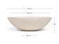 Lavabo Delina terrazzo bianco Ø 40 cm