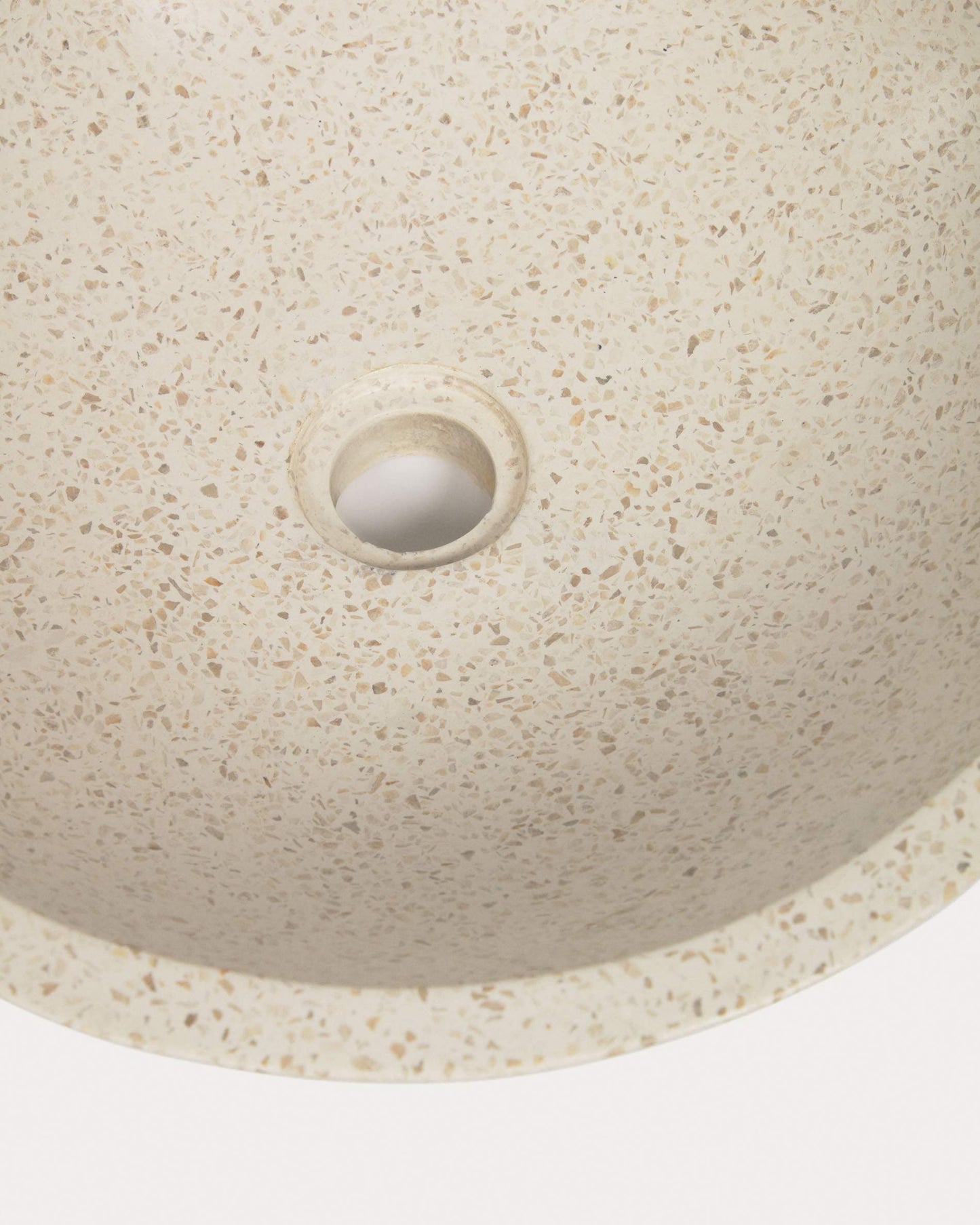Lavabo Delina terrazzo bianco Ø 40 cm