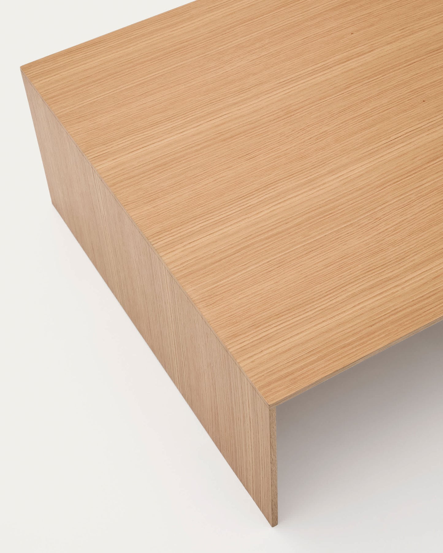 Tavolino salotto Litto impiallacciatura in rovere 140 x 70 cm