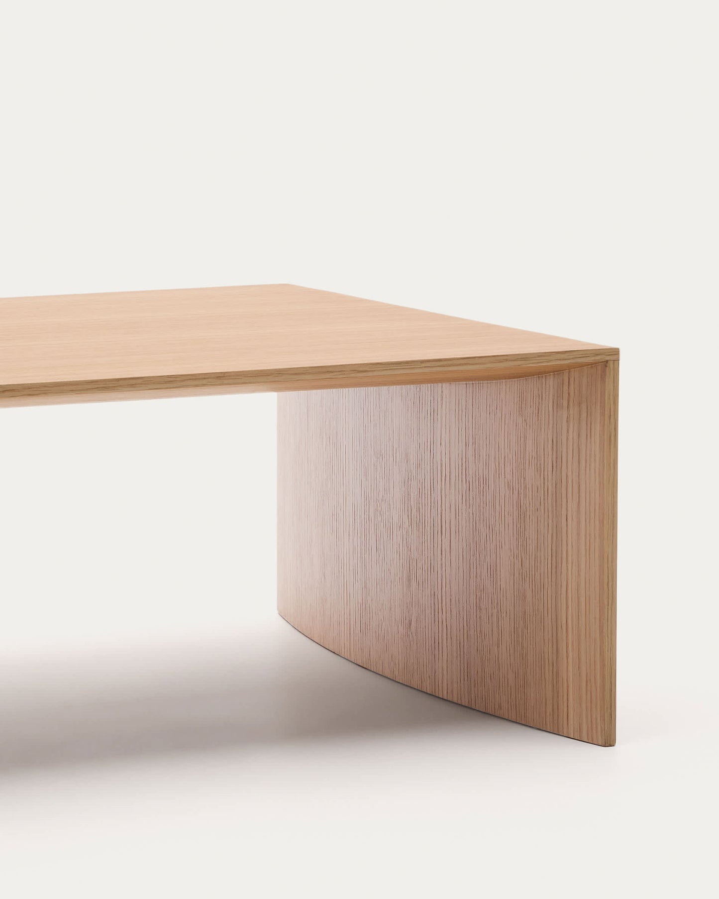 Tavolino salotto Litto impiallacciatura in rovere 140 x 70 cm