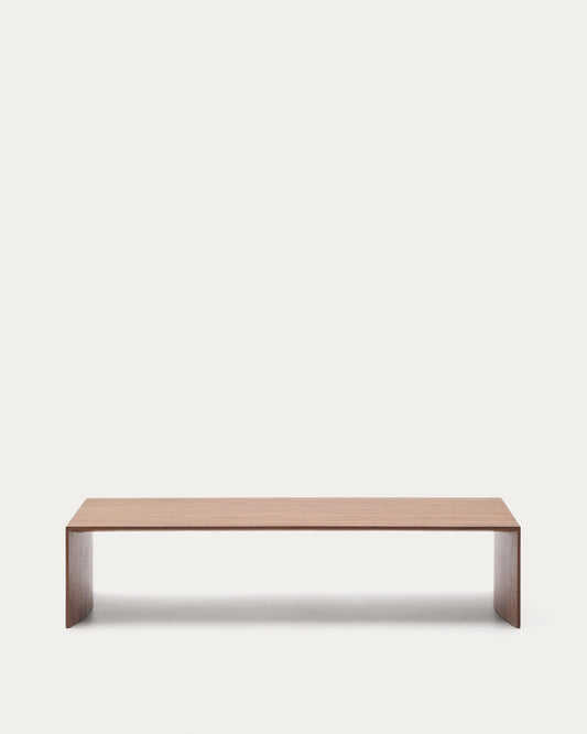Tavolino salotto Litto impiallacciatura in noce 140 x 70 cm