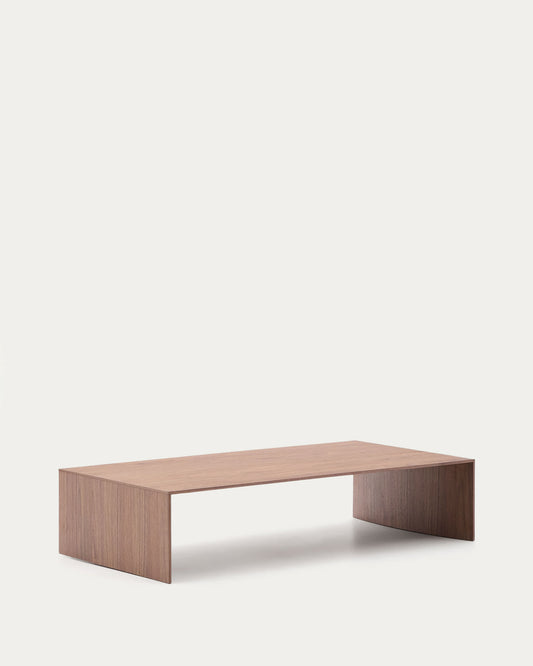 Tavolino salotto Litto impiallacciatura in noce 140 x 70 cm