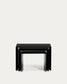 Set Litto con 3 tavolini a nido di MDF laccato nero 60 x 40 / 51 x 36 / 42 x 31 cm