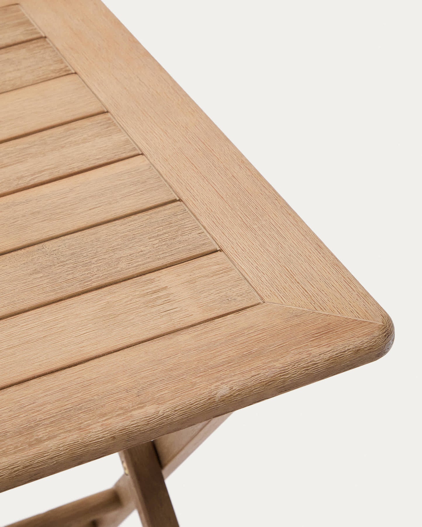 Tavolo pieghevole Dandara in legno massiccio di acacia 66 x 66 cm