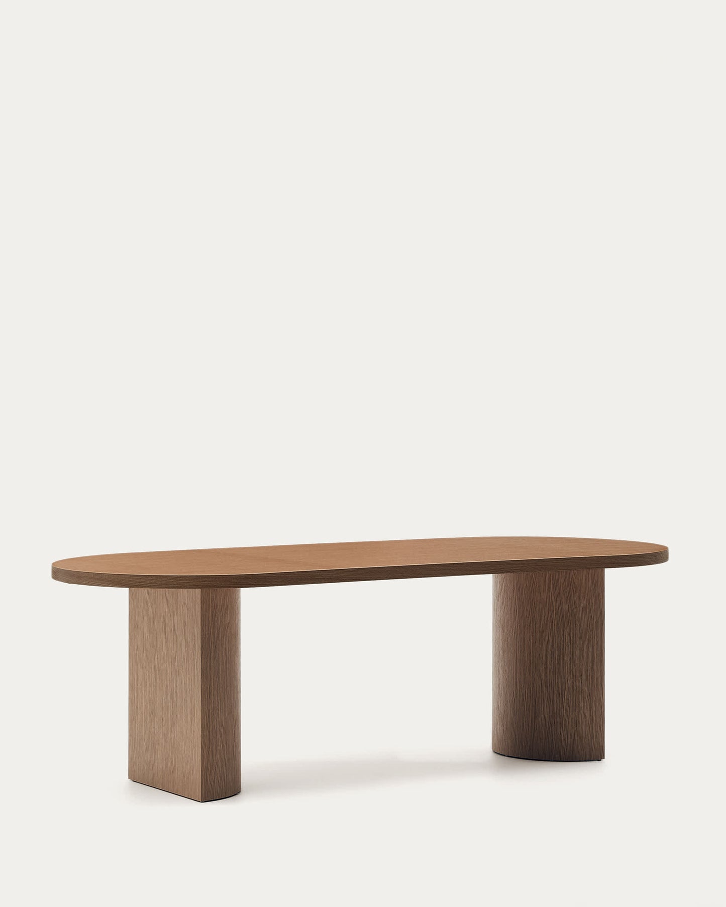 Tavolo Nealy con impiallacciatura in noce e finitura scura 240 x 100 cm
