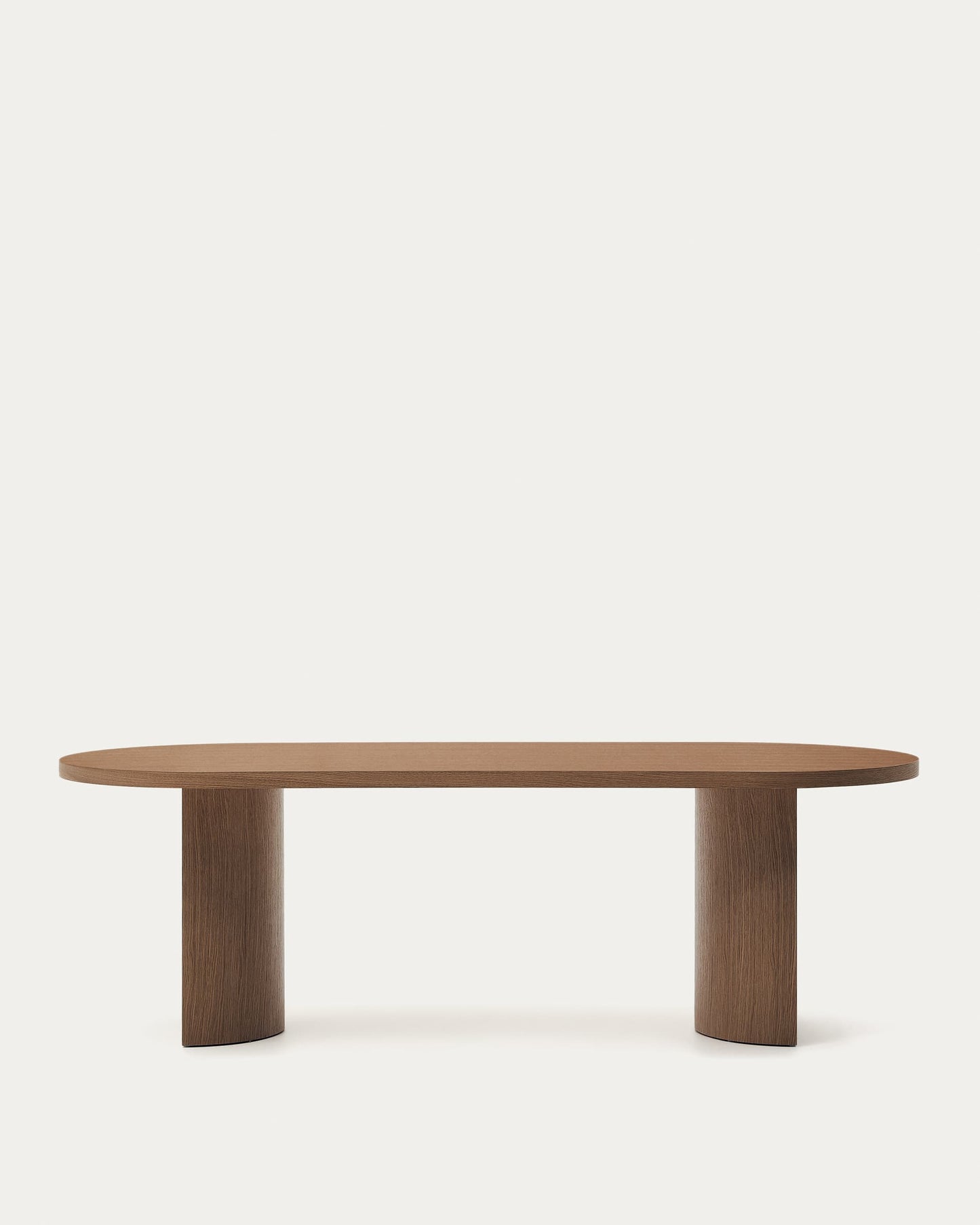Tavolo Nealy con impiallacciatura in noce e finitura scura 240 x 100 cm