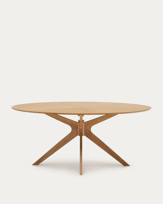 Tavolo Naanim in impiallacciatura di rovere 180 x 110 cm