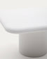 Tavolo Addaia in cemento bianco 135 x135 cm