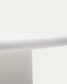 Tavolo Addaia in cemento bianco 135 x135 cm