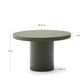 Tavolo rotondo Aiguablava in cemento verde Ø 120 cm