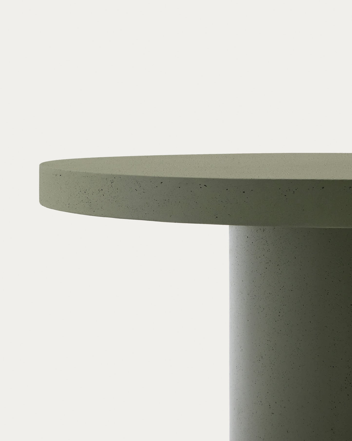 Tavolo rotondo Aiguablava in cemento verde Ø 120 cm