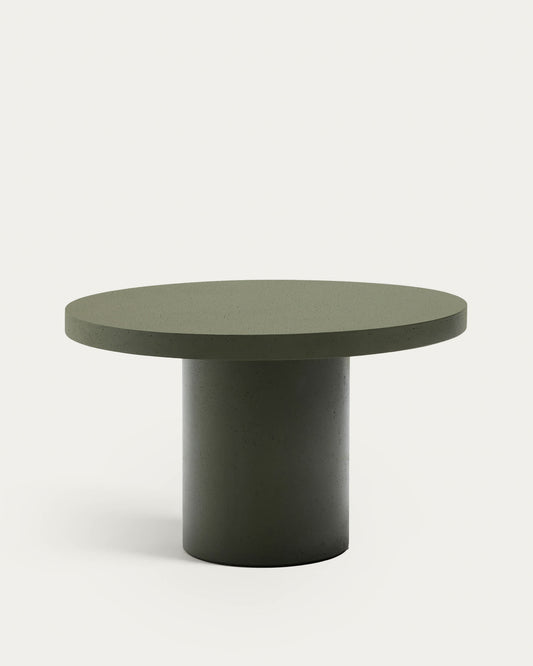 Tavolo rotondo Aiguablava in cemento verde Ø 120 cm