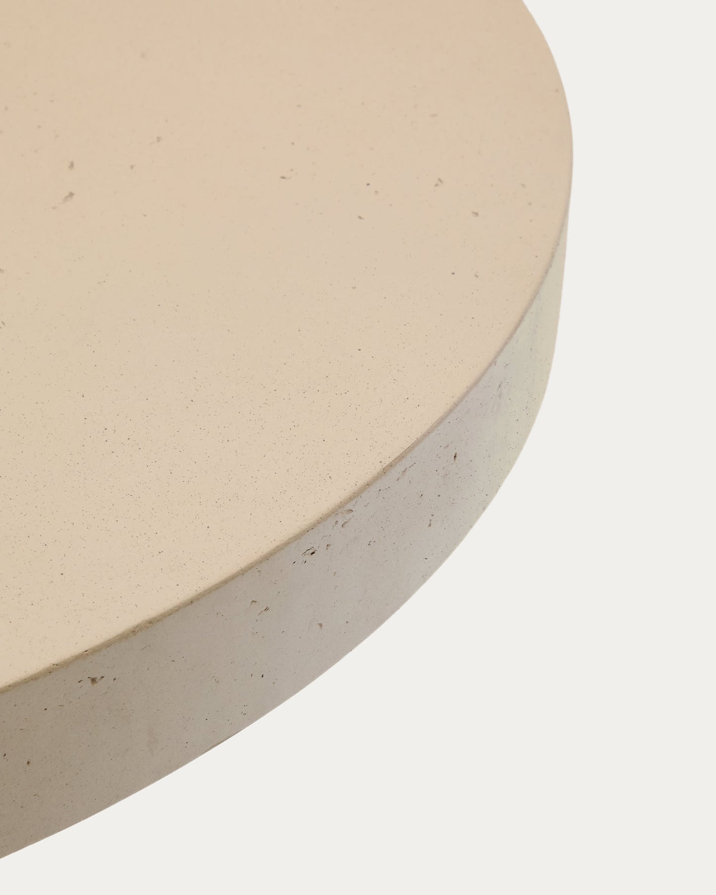 Tavolo rotondo Aiguablava in cemento beige Ø 120 cm