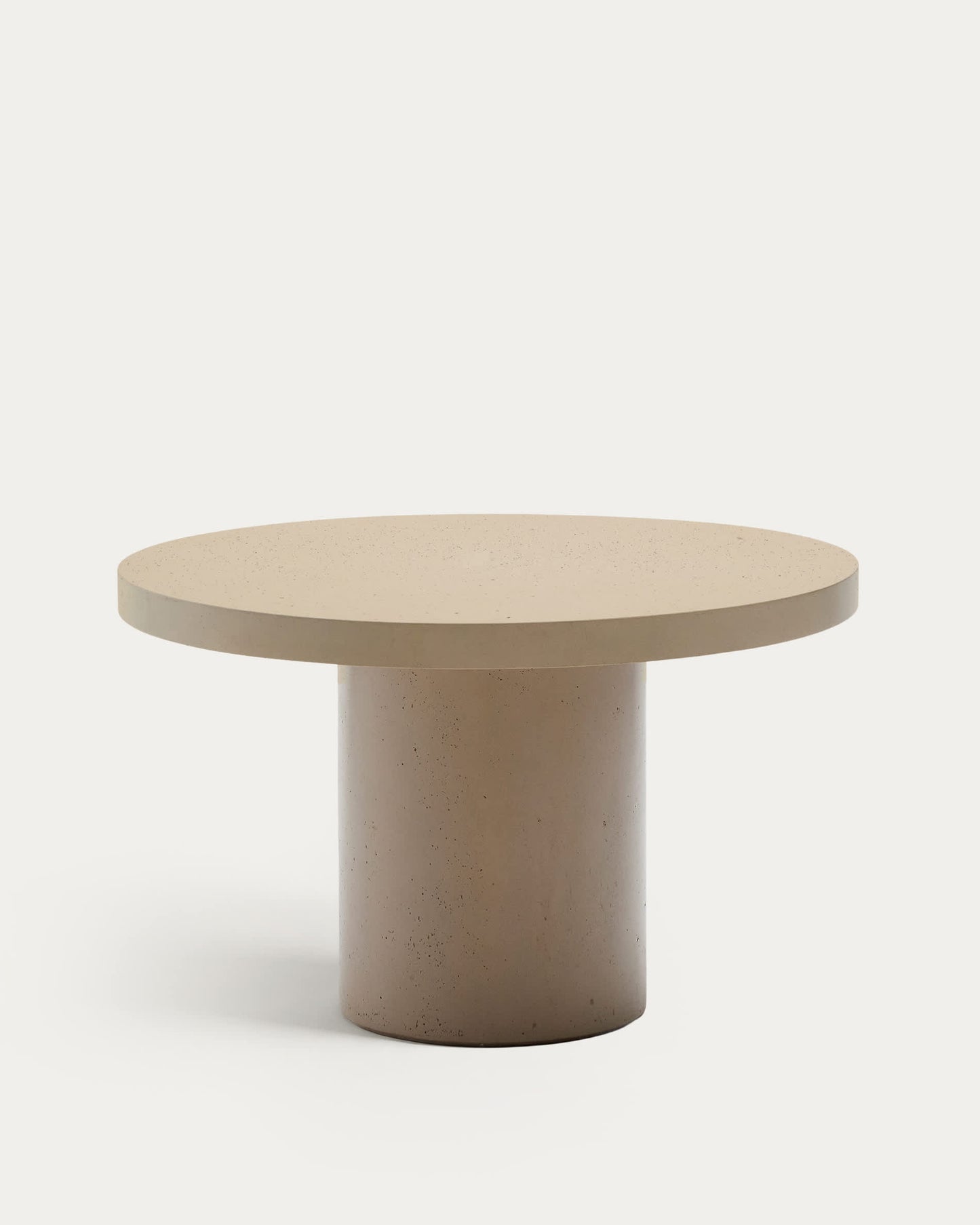 Tavolo rotondo Aiguablava in cemento beige Ø 120 cm
