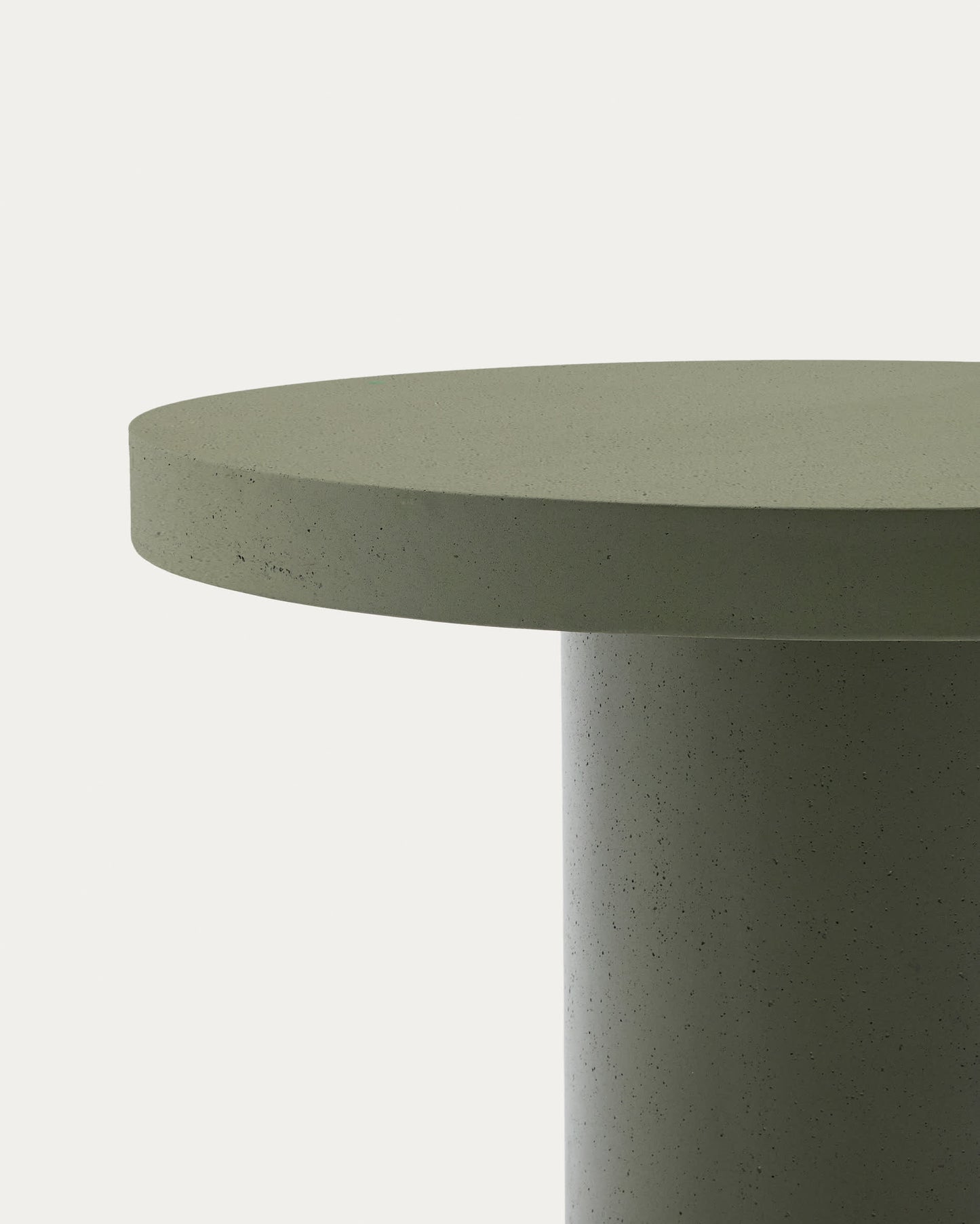 Tavolo rotondo Aiguablava in cemento verde Ø 90 cm