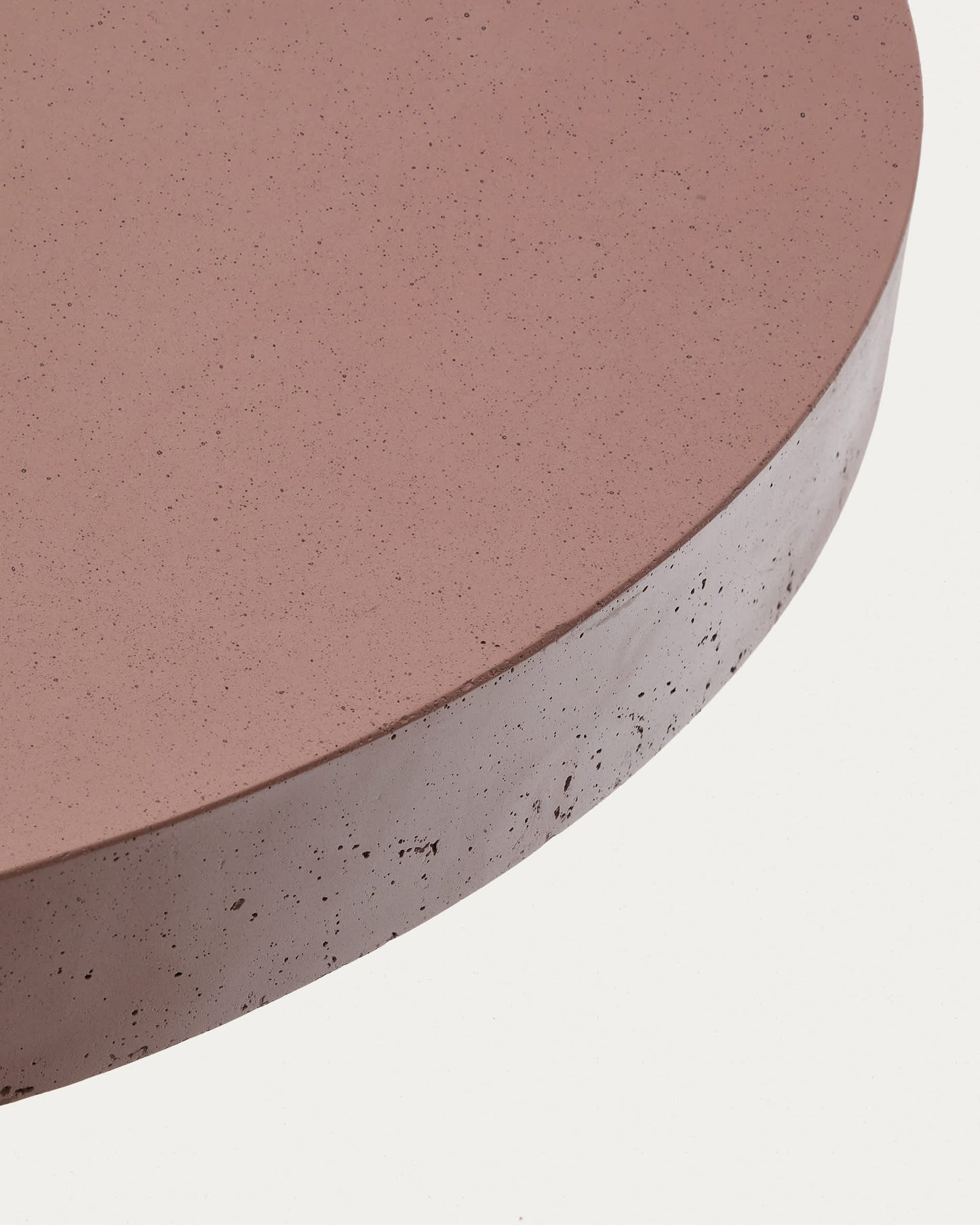 Tavolo rotondo Aiguablava in cemento terracotta Ø 90 cm