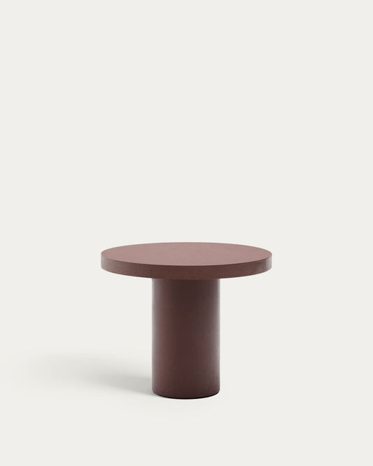 Tavolo rotondo Aiguablava in cemento terracotta Ø 90 cm