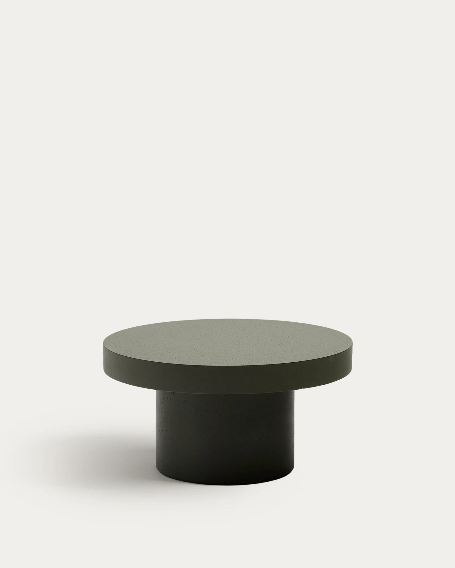 Tavolino Aiguablava in cemento verde Ø 90 cm