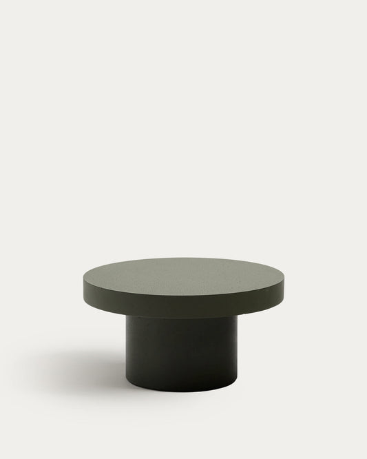 Tavolino Aiguablava in cemento verde Ø 90 cm