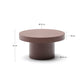 Tavolino da salotto Aiguablava in cemento terracotta Ø 90 cm