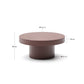 Tavolino Aiguablava da salotto in cemento terracotta Ø 66 cm