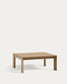 Tavolino da salotto Ambra in legno massiccio di acacia con finitura chiara 82,5 x 82,5 cm