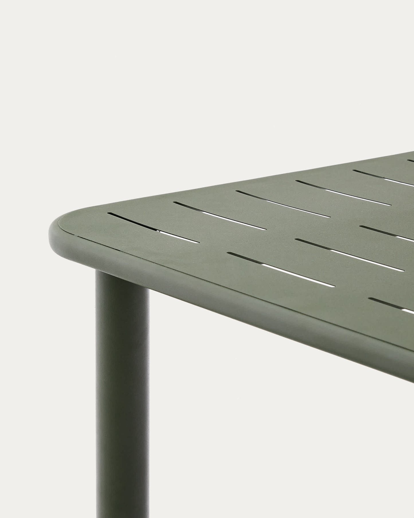 Tavolo da esterno Brai in acciaio zincato verde 180 x 90 cm