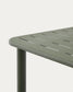 Tavolo da esterno Brai in acciaio zincato verde 180 x 90 cm
