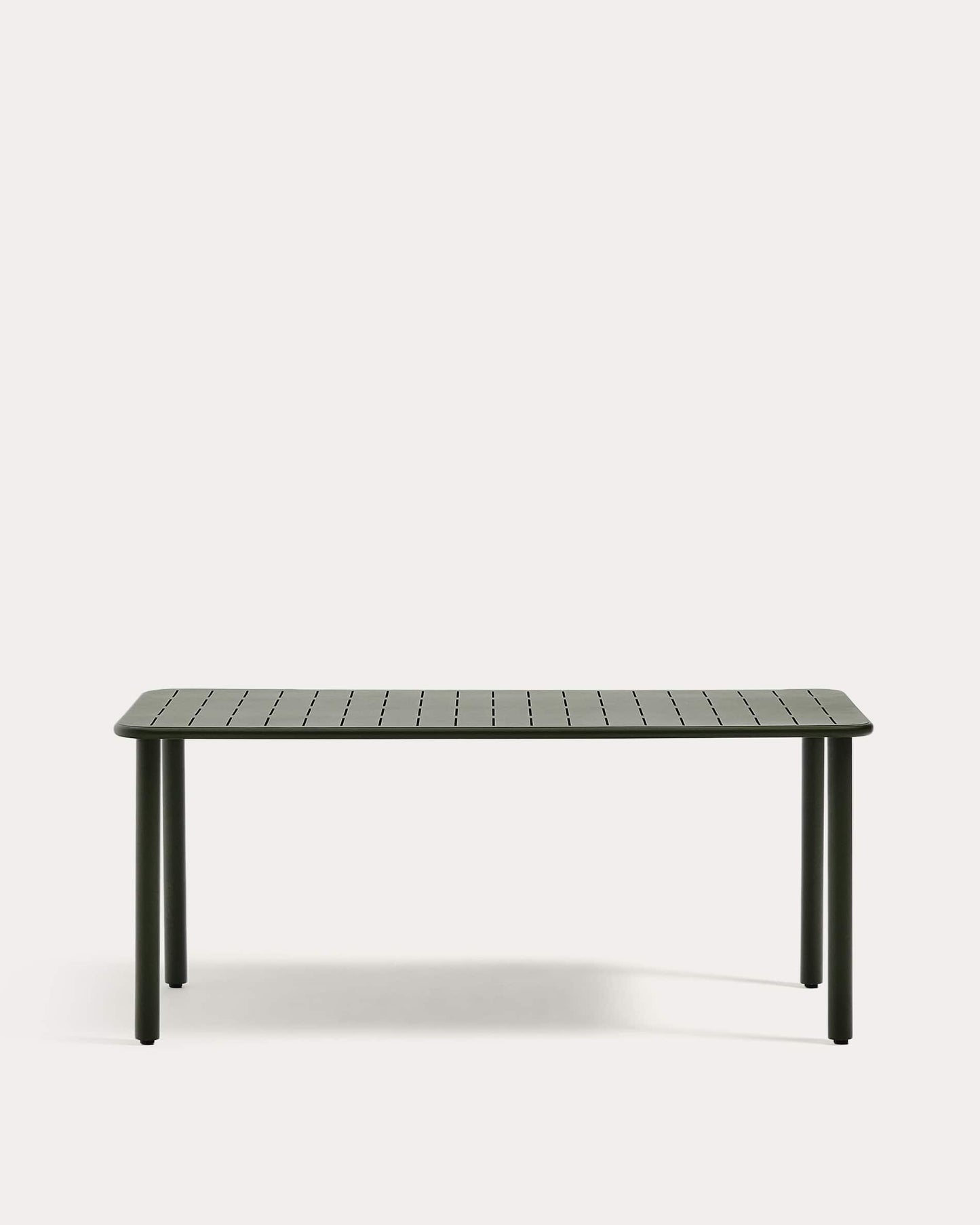 Tavolo da esterno Brai in acciaio zincato verde 180 x 90 cm
