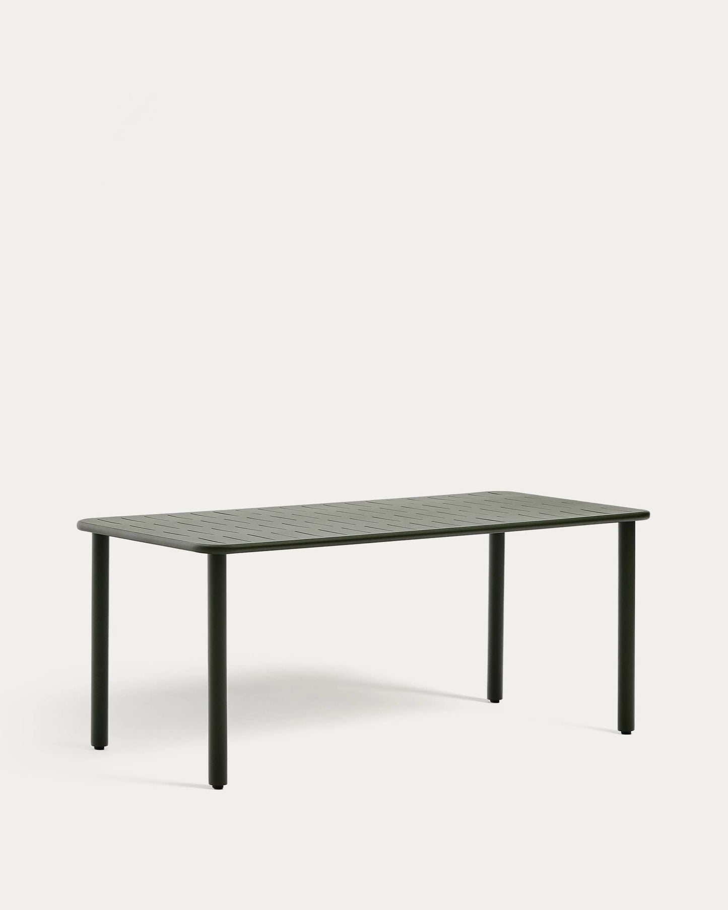 Tavolo da esterno Brai in acciaio zincato verde 180 x 90 cm