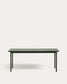 Tavolo da esterno Maurina in acciaio zincato e piastrelle verdi 223 x 101 cm