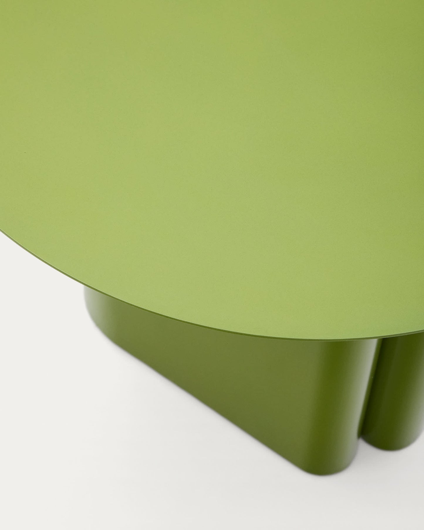 Tavolino d’appoggio in ferro verde Arvin Ø 55 cm