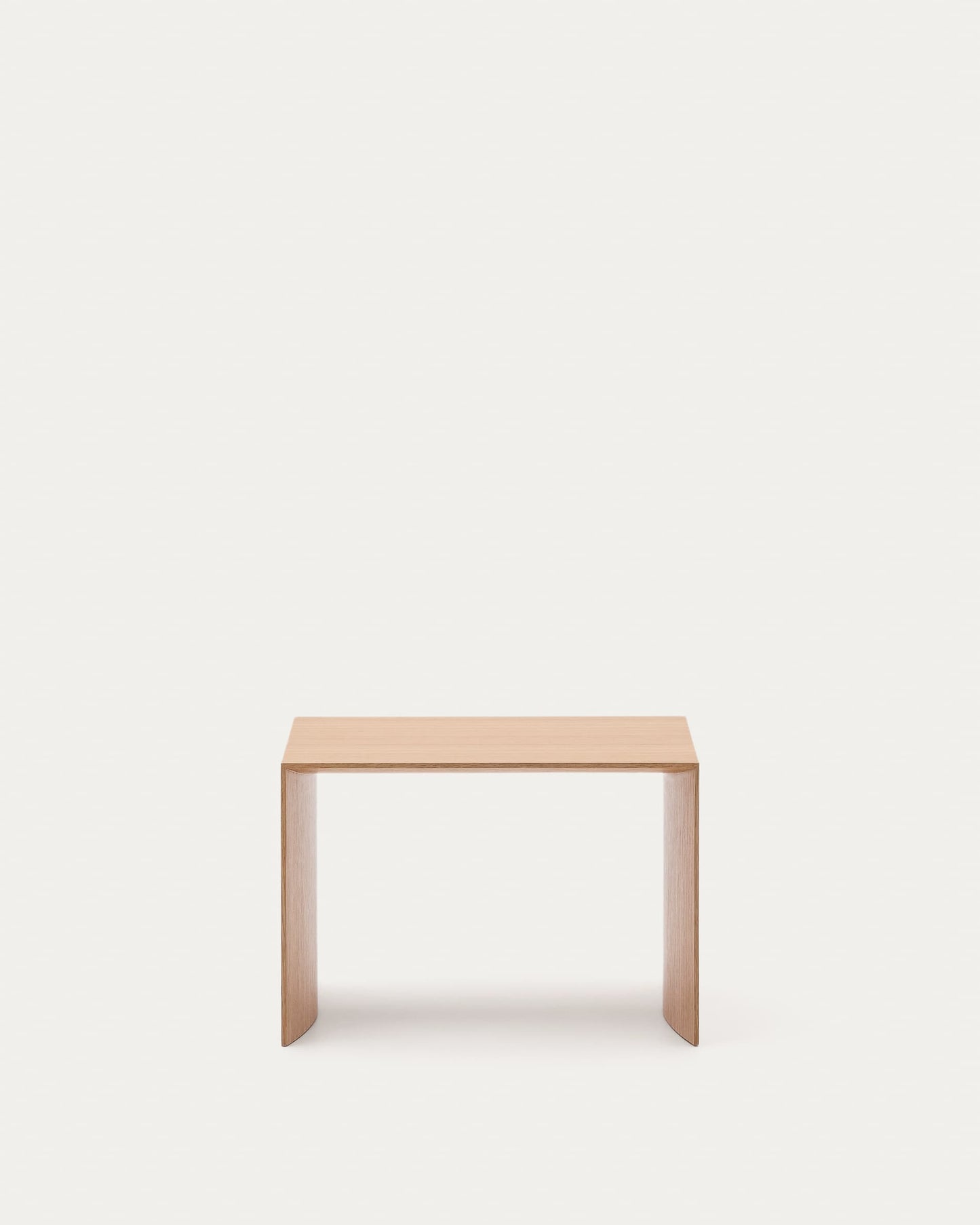 Tavolino d’appoggio Litto con impiallacciatura in rovere 55 x 40 cm