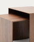 Tavolino Litto impiallacciatura in noce 55 x 40 cm