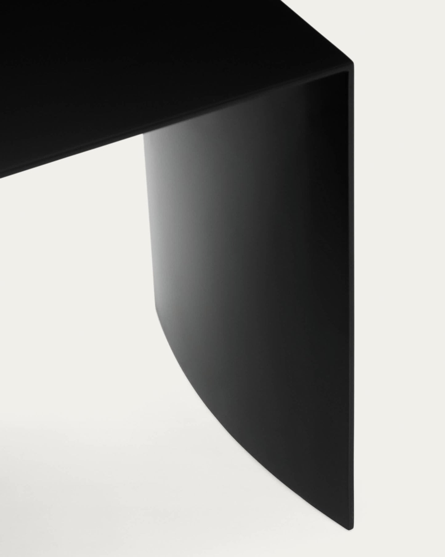Tavolo d’appoggio Litto MDF laccato nero 55 x 40 cm