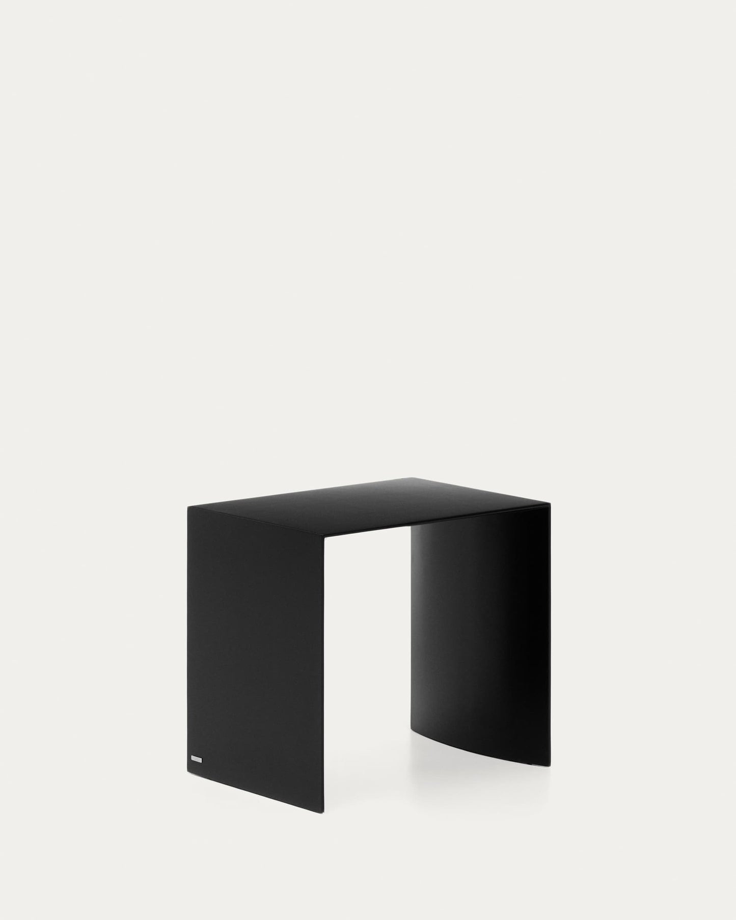 Tavolo d’appoggio Litto MDF laccato nero 55 x 40 cm