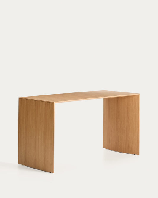 Tavolo da lavoro Litto in impiallacciato di rovere 140 x 60 cm