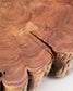 Tavolino da salotto Tavine in legno massiccio di acacia sbiancato con rotelle Ø 65 cm